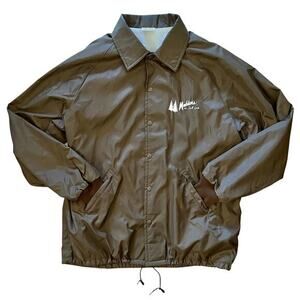Vintage Birdie Maddens on Gull Lake Brown Lightweight Bomber Jacket Men's Size L
